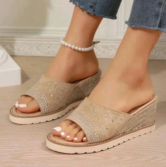 Women Outdoor Wedge Heel Waterproof Platform Sandals - Picture 1 of 7